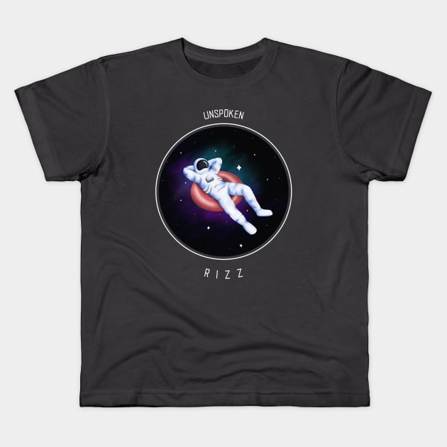 Unspoken Astronaut Rizz Kids T-Shirt by RizzTees